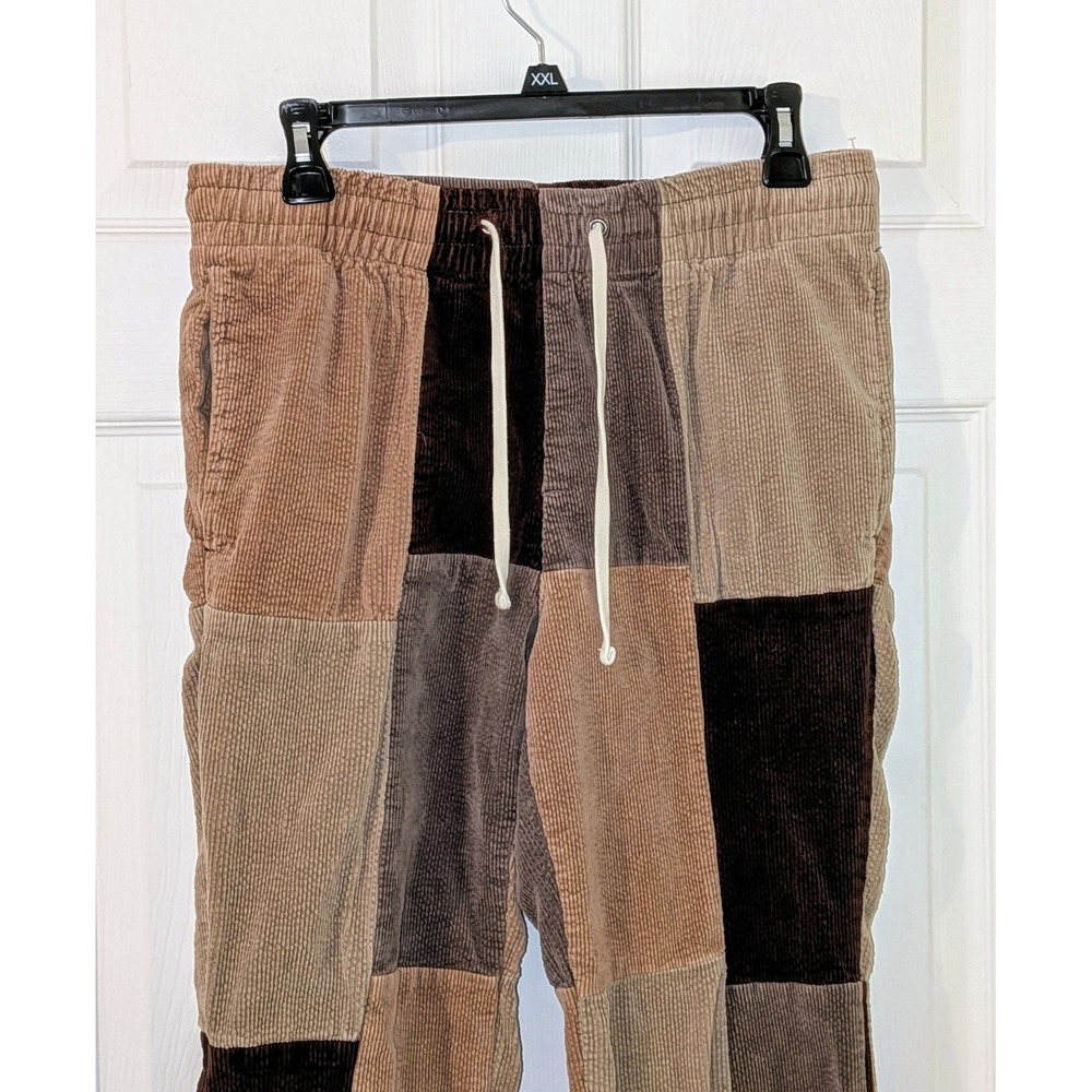 Pacsun Corduroy Patchwork Pants Drawstring Casual… - image 8